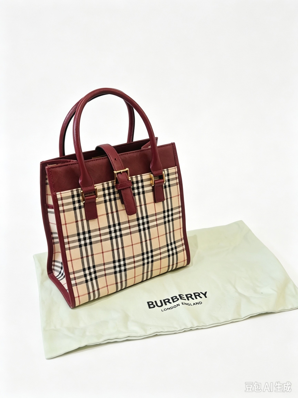 Burberry Classic Nova Check Tote Handbag